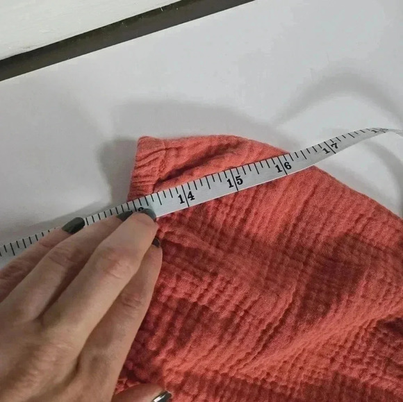 Cotton gauze two piece long sleeve and maxi skirt puff sleeve sz S/XS - Picture 10 of 12